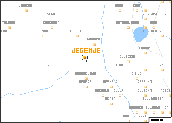 map of Jegemjē