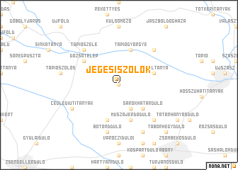 map of Jegesiszőlők