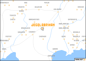 map of Jegol Ābriham