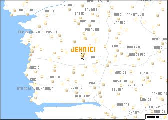 map of Jehnići