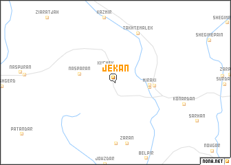 map of Jekān