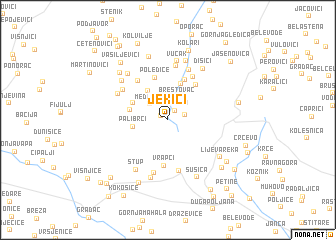 map of Jekići