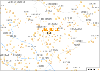 map of Jelačići