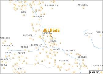 map of Jelašje