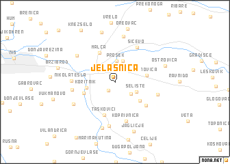 map of Jelašnica