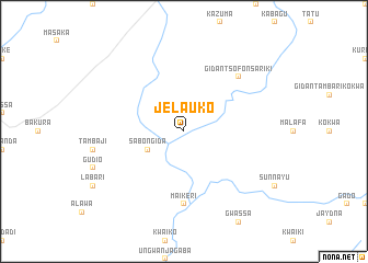 map of Jelauko