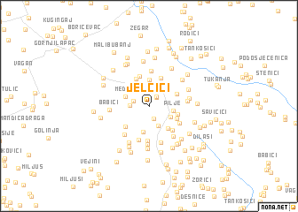 map of Jelčići