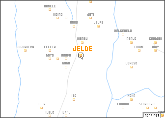 map of Jeldē