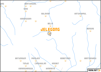 map of Jelegong