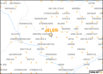 map of Jelení
