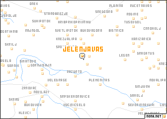 map of Jelenja Vas