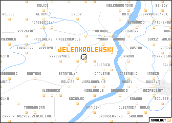 map of Jeleń Królewski