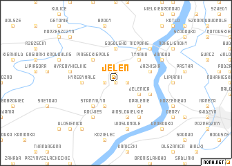 map of Jeleń