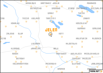 map of Jeleń