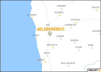 map of Jelgavkrasti