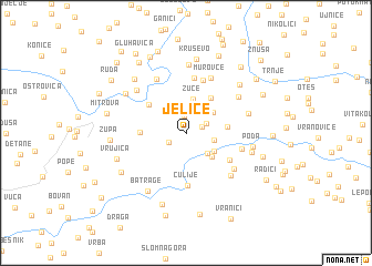 map of Jeliće