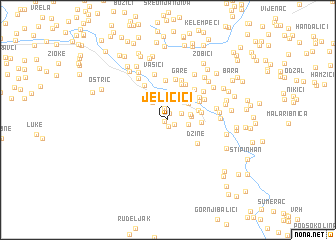 map of Jeličići