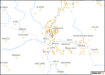 map of Jelići