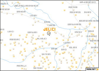 map of Jelići