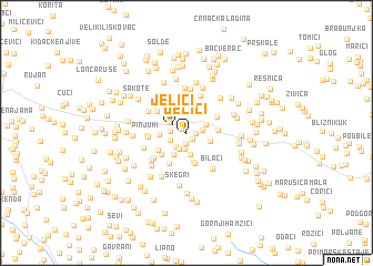 map of Jelići