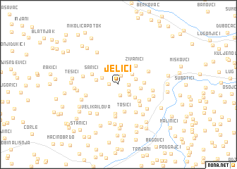 map of Jelići