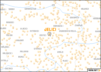 map of Jelići