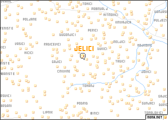 map of Jelići