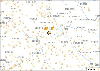 map of Jelići