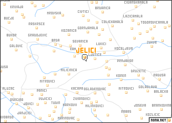 map of Jelići