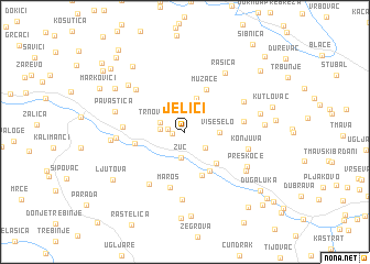 map of Jelići