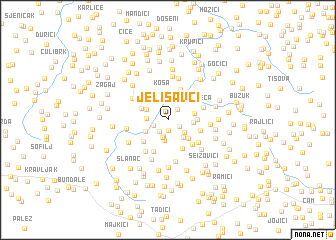 map of Jelisavci