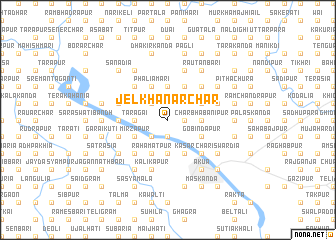 map of Jelkhānār Char