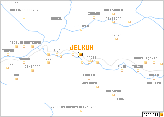 map of Jel Kūh