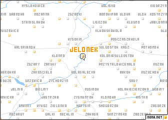 map of Jelonek