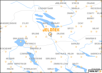 map of Jelonek