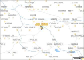 map of Jelonki