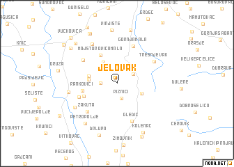 map of Jelovak