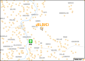 map of Jelovci