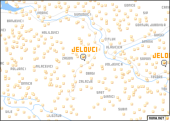 map of Jelovci