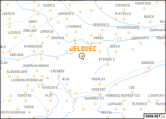 map of Jelovec