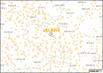 map of Jelovik