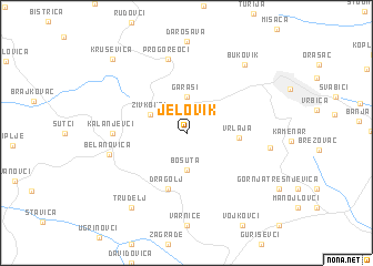 map of Jelovik