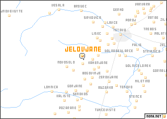 map of Jelovjane