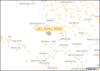 map of Jelov Klanac