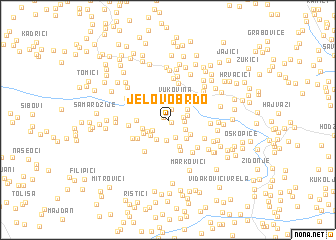 map of Jelovo Brdo