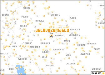 map of Jelovo Ždrijelo