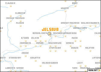 map of Jelšava