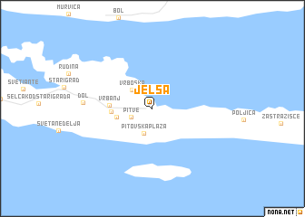 map of Jelsa