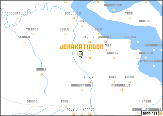 map of Jemaka-Tindon