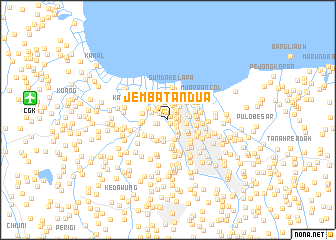 map of Jembatan Dua